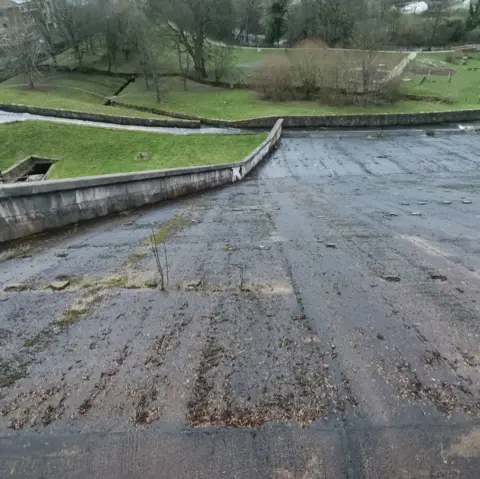 Supplied by resident Photo of the auxiliary spillway before it collapsed