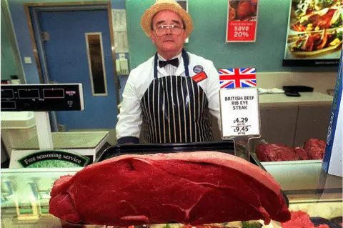 iStock Meat counter in Sainsbury's 26 Oct 1999