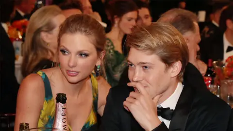 Getty Images Taylor Swift and Joe Alwyn at the 77th Annual Golden Globe Awards held at the Beverly Hilton Hotel