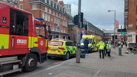 Road closures are in place around The Cut