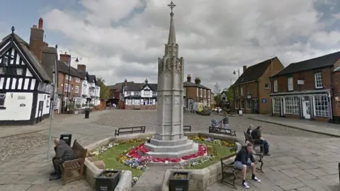 Google War memorial in Sandbach