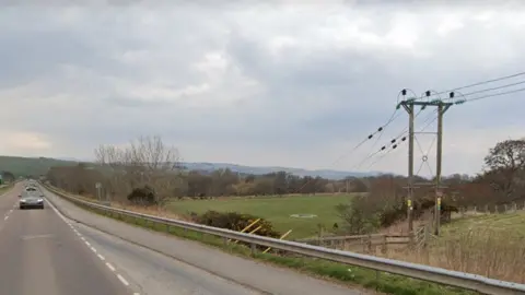 A835 near Maryburgh closed after report of pylon fire