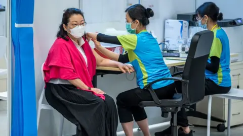 Getty Images Hong Kong Government Officials Gets Second Jab Of Sinovac Covid-19 Vaccine