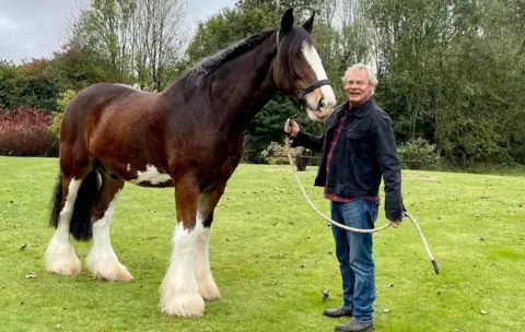 Martin Clunes and his horse