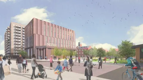 Luton Borough Council Artist's impression of The Stage