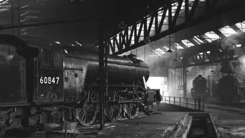 Science Museum Group York engine shed in 1951