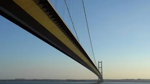 PA Humber Bridge taken from Hessle Foreshore near Hull