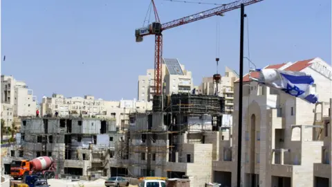 Getty Images Israeli settlement construction (file photo)