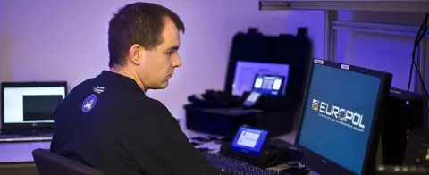 Getty Images An employee of the European Cybercrime Centre