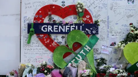 AFP/Getty Images Grenfell tributes