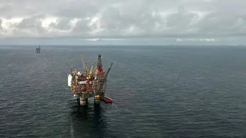 Reuters Aerial view of the Gullfaks C oil platform