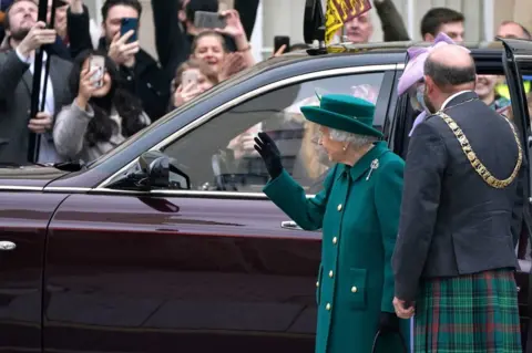 PA Media Queen Elizabeth attends the official opening of the sixth session of the Scottish Parliament in 2021