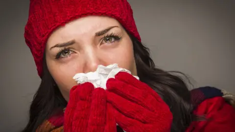 Getty Images woman with flu