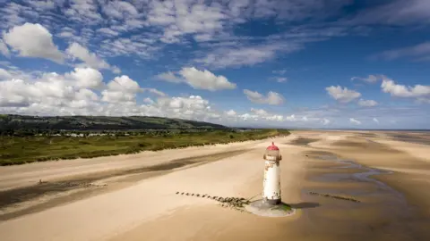 NEIL WYN-JONES Talacre beach and lighthouse