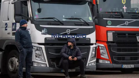 Getty Images Lorry drivers