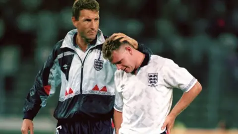 Getty Images Terry Butcher and Paul Gascoigne