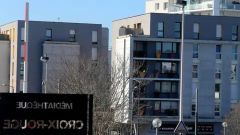 AFP Apartment buildings seen in image of Croix Rouge Reims neighbourhood