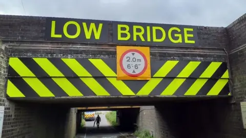 Network Rail Signs on Stonea bridge