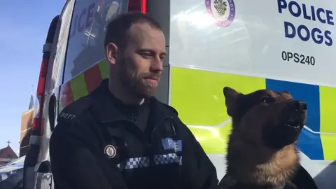 West Midlands Police PC Dan Thomas and Gil