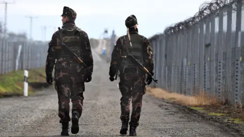 AFP Hungary border fence, Dec 2017