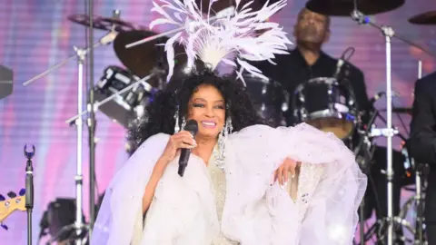 Getty Images US musician Diana Ross performs on the Pyramid Stage during day five of Glastonbury Festival