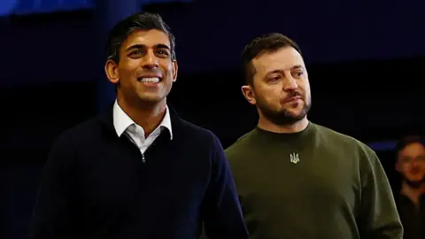 Getty Images Rishi Sunak and Volodymyr Zelensky