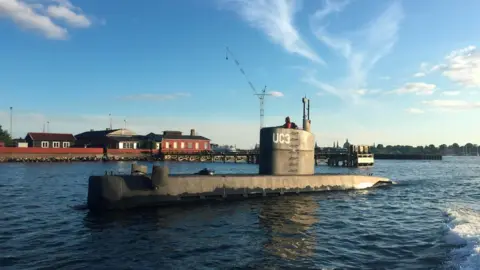 Reuters A picture showing the Nautilus submarine, allegedly with Ms Wall onboard