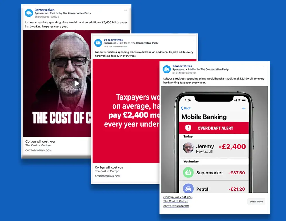 Conservatives Conservatives anti-Labour Facebook ads