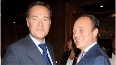 Shutterstock Aidan and Howard Barclay, pictured in 2008