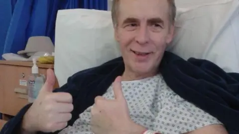 Dianne Morgan Ron Morgan in hospital