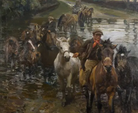Estate of Sir Alfred Munnings The Ford, 1910, by Sir Alfred Munnings