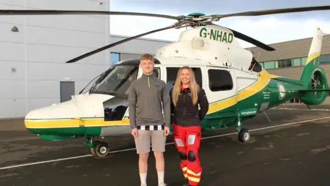 Great North Air Ambulance Travis and Hollie Smith