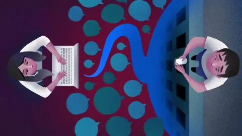 BBC People on computers graphic