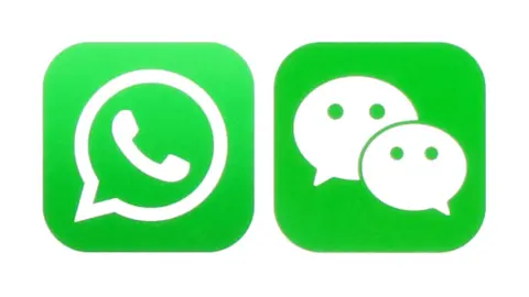 Whatsapp/WeChat Whatsapp and WeChat logos