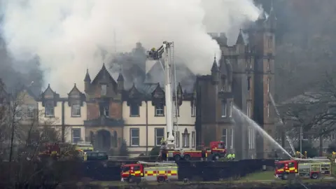 PA Media Cameron House Hotel on the banks of Loch Lomond, where the fire was