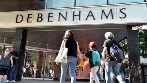 Getty Images Debenhams store