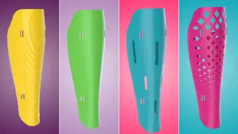 Limb Art Four prosthetic legs