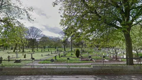 Google Durham Road Cemetery in Stockton