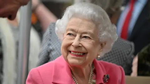 Getty Images The Queen at the Royal Chelsea Flower Show on May 23