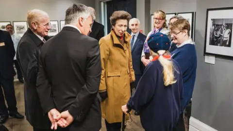 IOM GOV Princess Anne speaking to people in the House of Mannanan