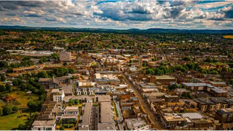 Getty Images Aerial view of homes