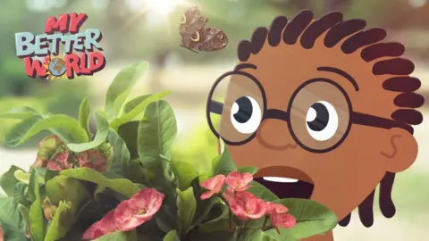 MY BETTER WORLD/CHRIS MORGAN A still of a character of from animated series My Better World