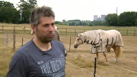 Trevor Street and Faith the horse on Sunday