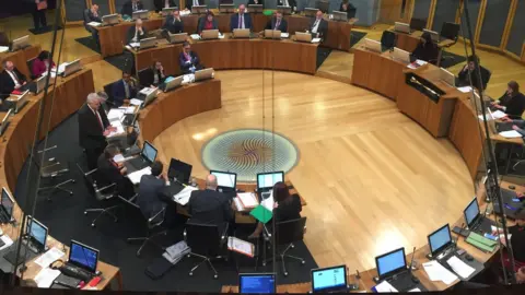 The Senedd chamber