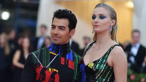 AFP British actress Sophie Turner and husband musician Joe Jonas arrive for the 2019 Met Gala at the Metropolitan Museum of Art on May 6, 2019, in New York