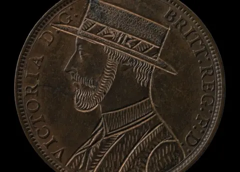 Trustees of the British Museum Re-engraved ‘Drag King’ penny