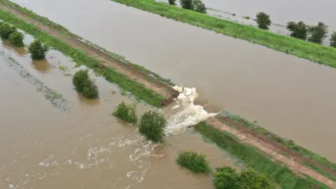 Kurnia Aerial Photography The breach on the River Steeping