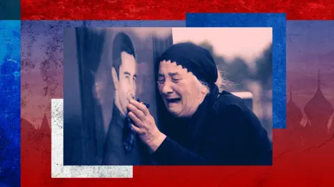 Getty Images Woman grieving in Georgia