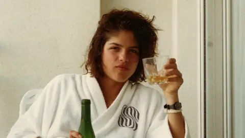 Selma Blair / Mean Baby Young Blair drinking alcohol