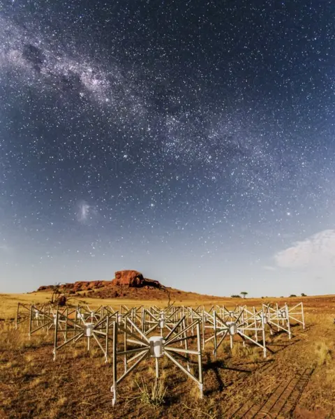 Pete Wheeler/ICRAR Part of the Murchison Widefield Array